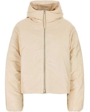 Jil Sander Cream Nylon Blend Down Jacket - Natural