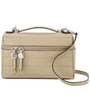 Tory Burch Romy Slim Top Handle Purse - Natural
