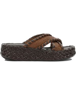 Pons Quintana Leather Sandals - Brown