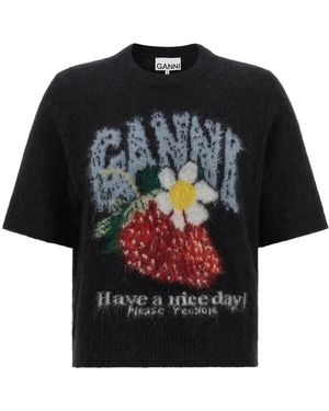 Ganni 'Strawberry' Jumper - Black