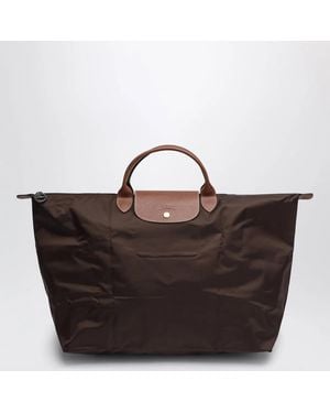 Longchamp Moka Travel Bag Le Pliage Original L - Brown