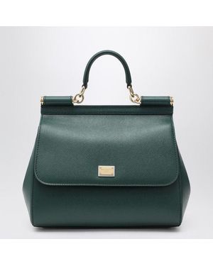 Dolce & Gabbana Large Dark Sicily Hand Bag - Green