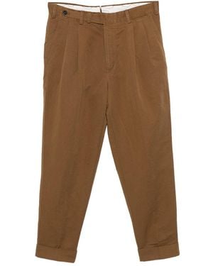 PT01 Vintage Carrot Pants - Brown