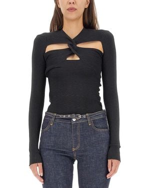 Philosophy Di Lorenzo Serafini Mesh With Cut-Out Details - Black