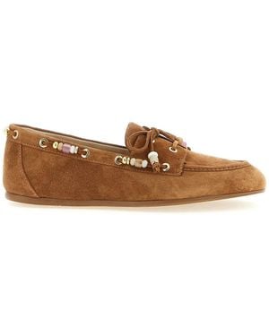 Stuart Weitzman 'Majorca Tinsley' Boat Shoe - Brown