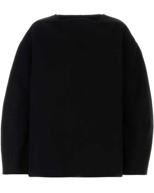 Jil Sander Wool Oversize Sweater - Black