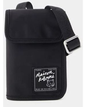 Maison Kitsuné Maison Kitsuné "The Traveller" Neck Pouch - Black