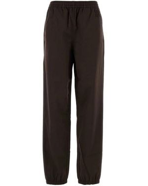 Miu Miu Chocolate Twill Sweatpants - Black