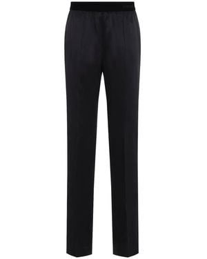 Tom Ford Silk Satin Pajama Pants With Stretch - Blue