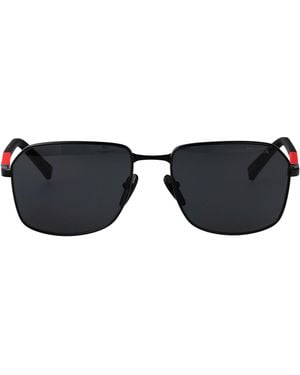 Prada Linea Rossa Matte Metal Sunglasses - Black
