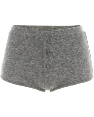 Entire studios 'Booty' Button Shorts - Gray