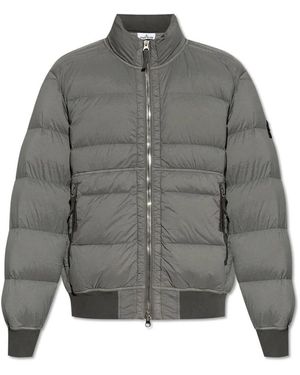 Stone Island Zip-Up Jacket - Gray