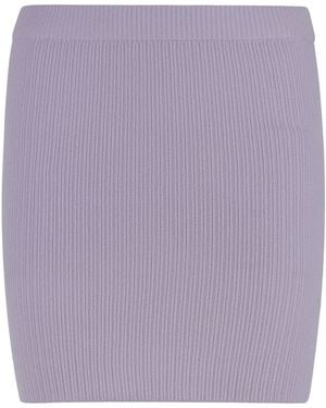 SABLYN Knitted Mini Skirt - Purple