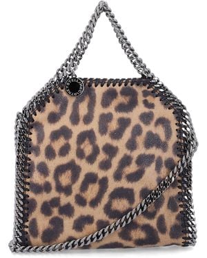 Stella McCartney Falabella Tiny Leopard Bag - Gray