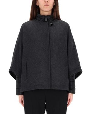 Fay "Double Face" Cape - Black