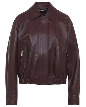Versace Blouson Leather Bufalo - Red