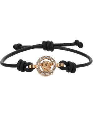Versace Logo Bracelet - Black