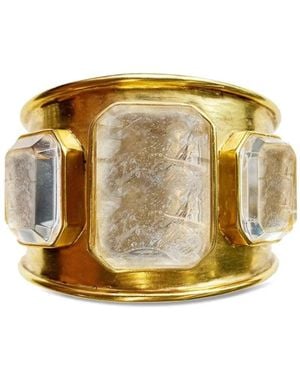 Goossens Brazalete Cristal De Roca Dorado - Metallic