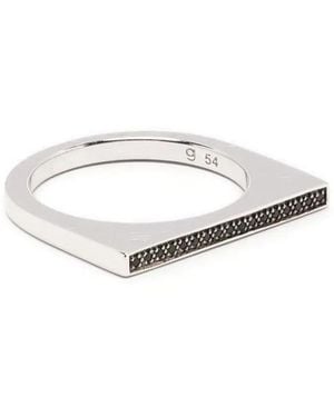Tom Wood Sleek Ring Top Spinel - White