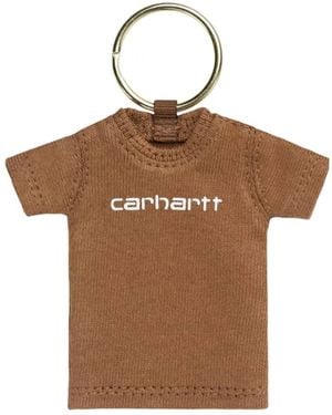 Carhartt Mini Script T-Shirt Keychain - Brown