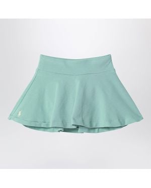 Polo Ralph Lauren Aquamarine Cotton Mini Skirt - Green
