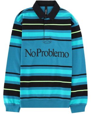 No Problemo Polo Con Logo - Blue