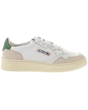 Autry Trainers Low Leather And Suede - White