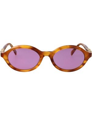 Gucci Havana-Havana- Acetate Sunglasses - Red