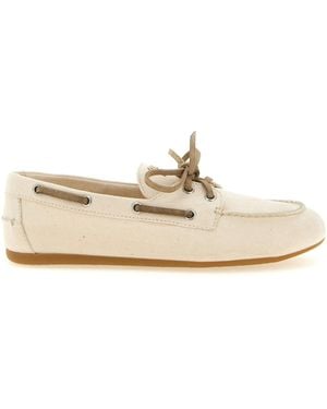 Miu Miu 'Deck' Boat Shoe - Natural