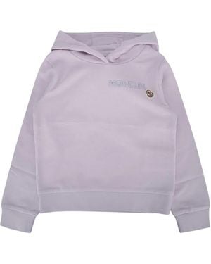 Moncler Jr Hoodie Sweater - Purple