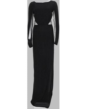 JOSHE Abito Lungo Con Inserti - Black