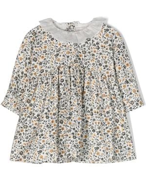Teddy & Minou Teddy & Minou "Flowers" Dress - White