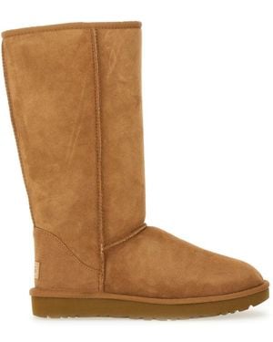 UGG Classic Tall Boots With Suede-Like Exterior - Brown