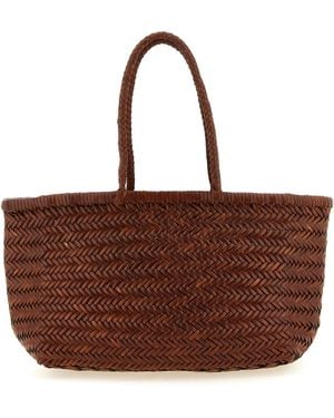 Dragon Diffusion 'Bamboo Triple Jump' Large Shoulder Bag - Brown