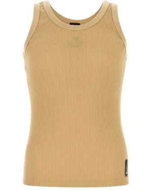 Fendi Top Ribbed J Ff Club Crest - Natural