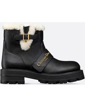 Dior Leather Snow Boots - Black