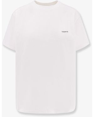 Coperni Knitted Boxy Tee Cotton T-Shirt - White