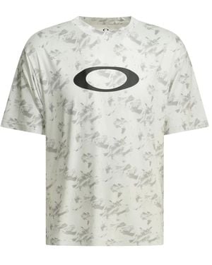 Oakley "Enhance Qdevo Ss Tee Graphic 5.0" Crew-Neck T-Shirt - Gray