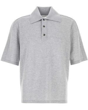 Bottega Veneta Wool Polo Shirt - Grey