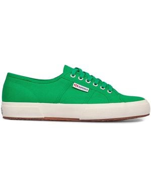Superga Cotton Flat Shoes - Green