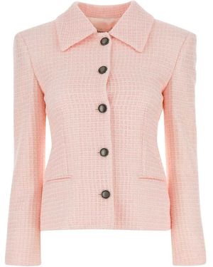 Alessandra Rich Light Tweed Blazer - Pink