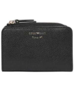 Emporio Armani Leahter Bifold Wallet - Black