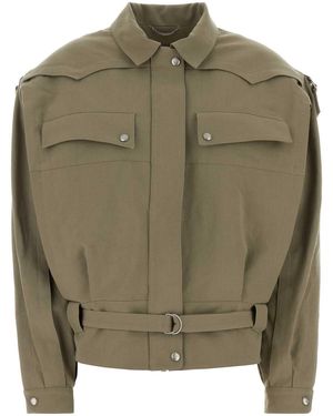 Magda Butrym Pf26 Jacket 10 Khaki - Green