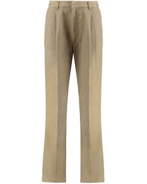Dries Van Noten Trousers Made Of Cotton - Natural