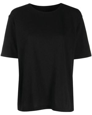 KHAITE Cotton T-Shirt - Black