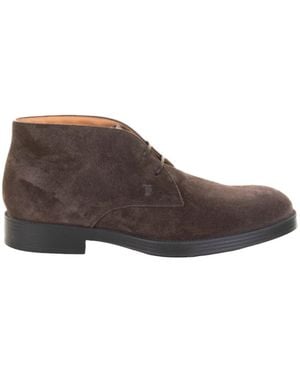 Tod's Suede Ankle Boots - Brown