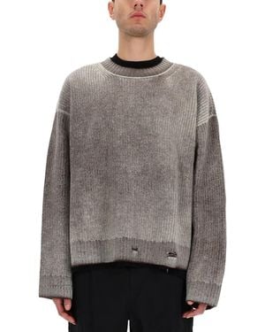 Represent Reversible Fade Out Knit - Gray