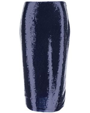 Tom Ford Sequin Midi Skirt - Blue