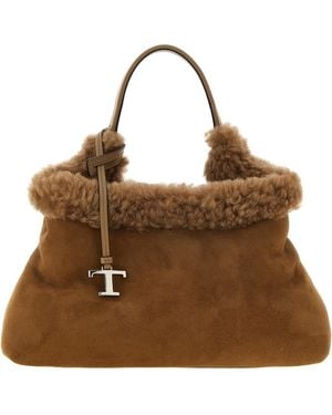 Tod's Small Leather Bucket Bag - Brown