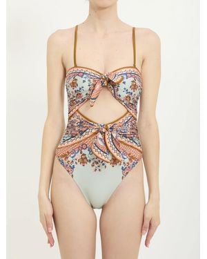 Zimmermann Aster One-Piece Swimsuit - Natural